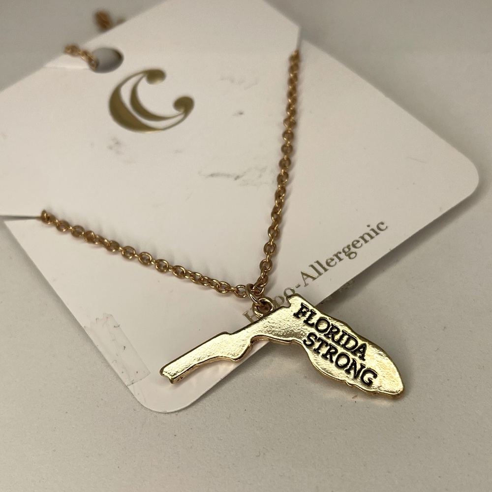 Charming Charlie Florida Strong State Necklace